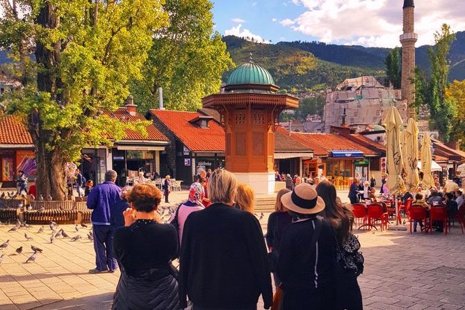 Delicious Sarajevo: Eat, Walk & Discover City Tour - Entering Tržnica: the indoor market that sets the tone