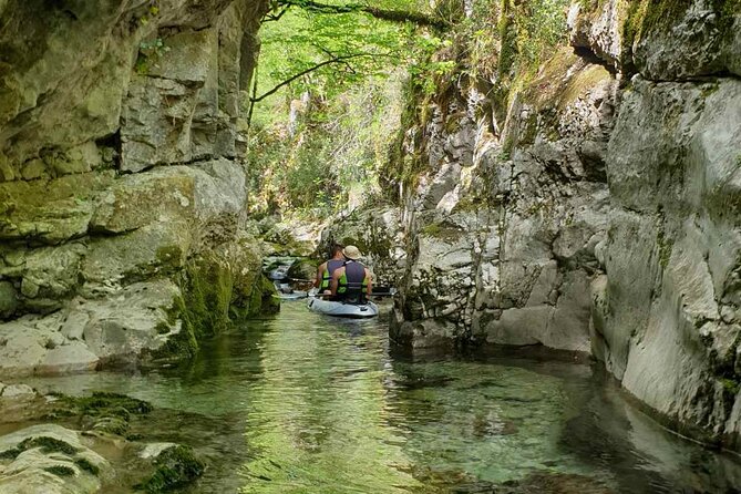 Neretva kayak safari - Stop 2: Neretva canyon rowing, spring water, and cliff-diver bragging rights