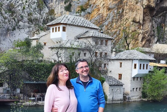 PRIVATE SUNNY HERZEGOVINA TOUR (Mostar + Kravice Falls + 3cities) - Blagaj Tekija: Cliffside Dervish Monastery by the Buna Source