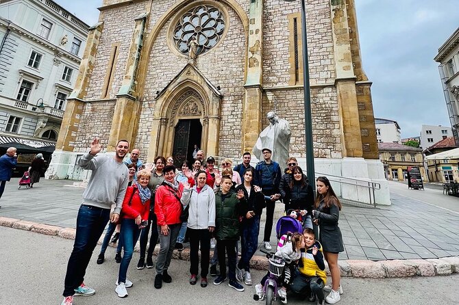 PROFESSIONAL SARAJEVO WALKING TOUR - With guide who guided STING! - Stop 4: Gazi Husrev Begova Medresa, Gazi Husrev-Beg mosque, Bezistan, and the clock tower