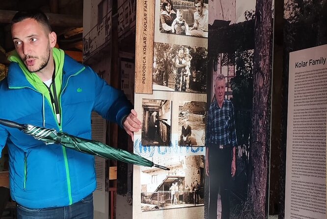 ROSES OF SARAJEVO (Official WAR + CITY tour)- Story of a Survivor - Olympic village and architecture, plus Oslobodenje at the edge of the timeline