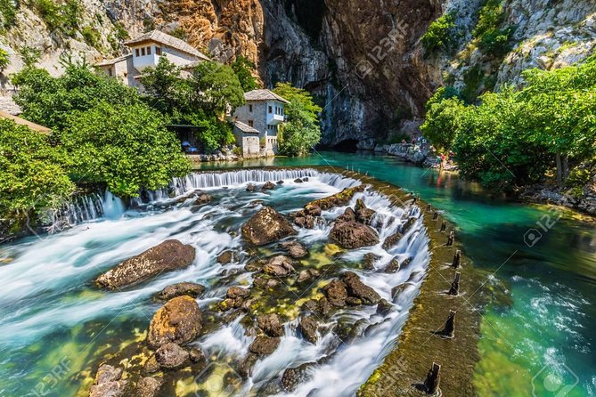Sunny Herzegovina: Mostar, Kravice Waterfalls & 4 Cities Tour - Blagaj Tekija and Vrelo Bune, where the Buna River starts